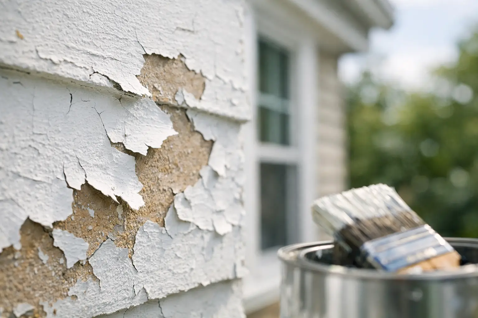 Why Paint Peeling on Exterior Walls Happens