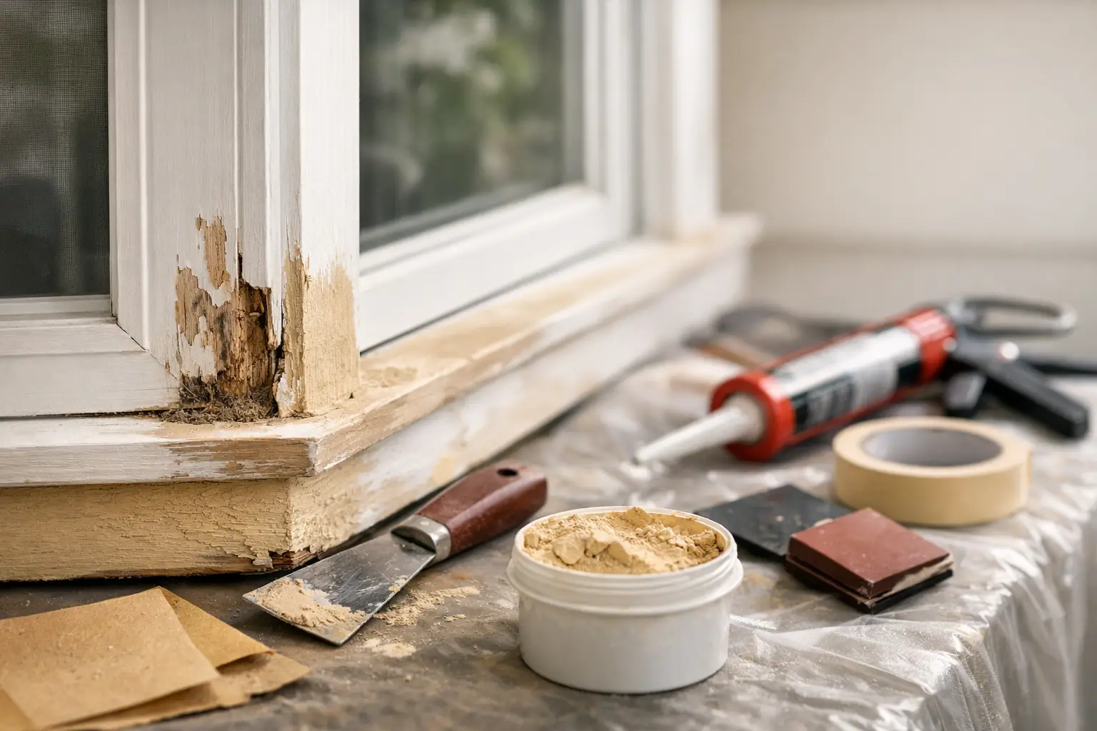 Wood Trim Repair Before Painting Done Right